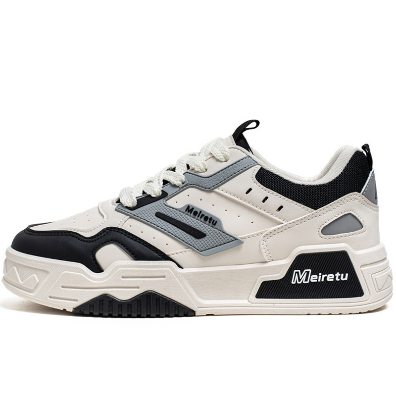 Износостойкие сбалансированные низкие кроссовки для скейтбординга для мужчин Meiretu, Beige Black
Износостойкие сбалансированные низкие кроссовки для скейтбординга для мужчин Meiretu, Beige Black