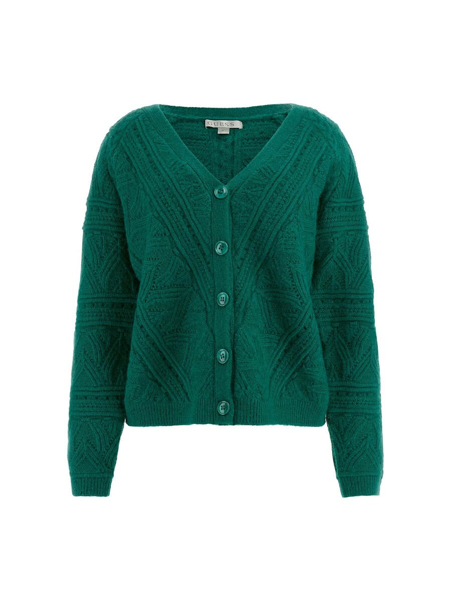 Вязаный кардиган GUESS, темно-зеленый
Вязаный кардиган GUESS, темно-зеленый