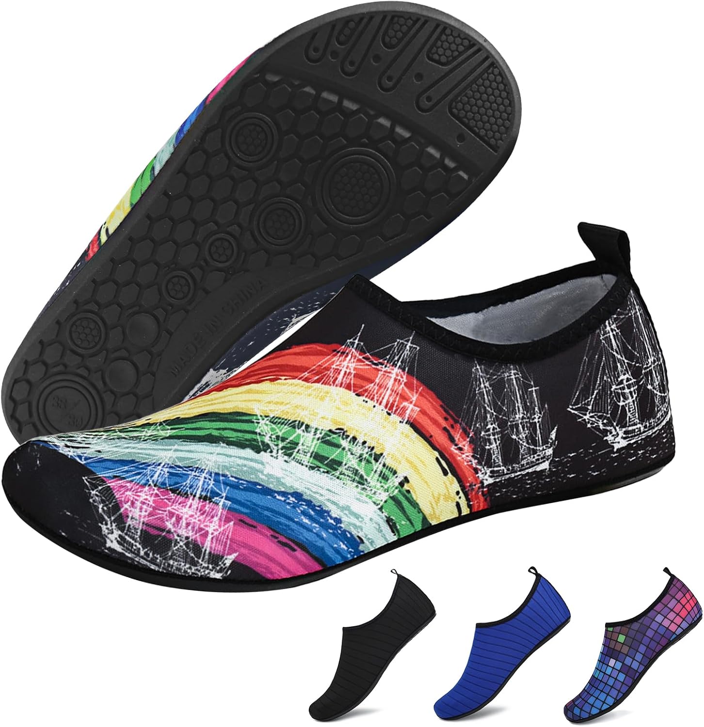 Водные тапочки для женщин и мужчин, носки для аква-йоги, для бассейна, пляжа, серфинга, прогулок, аквапарка, катания на лодках, спортивные водные обувь Wetinforu, черный
Водные тапочки для женщин и мужчин, носки для аква-йоги, для бассейна, пляжа, серфинга, прогулок, аквапарка, катания на лодках, спортивные водные обувь Wetinforu, черный