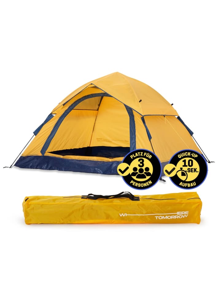 Палатка Where Tomorrow Pop Up Tent - трехместная палатка с двойными дверями - походная палатка
Палатка Where Tomorrow Pop Up Tent - трехместная палатка с двойными дверями - походная палатка