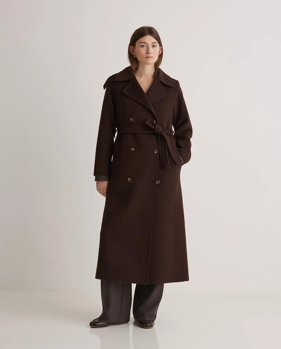 Женское пальто с застежкой на пуговицы и поясом-лентой Yerse, темно-коричневый
Женское пальто с застежкой на пуговицы и поясом-лентой Yerse, темно-коричневый