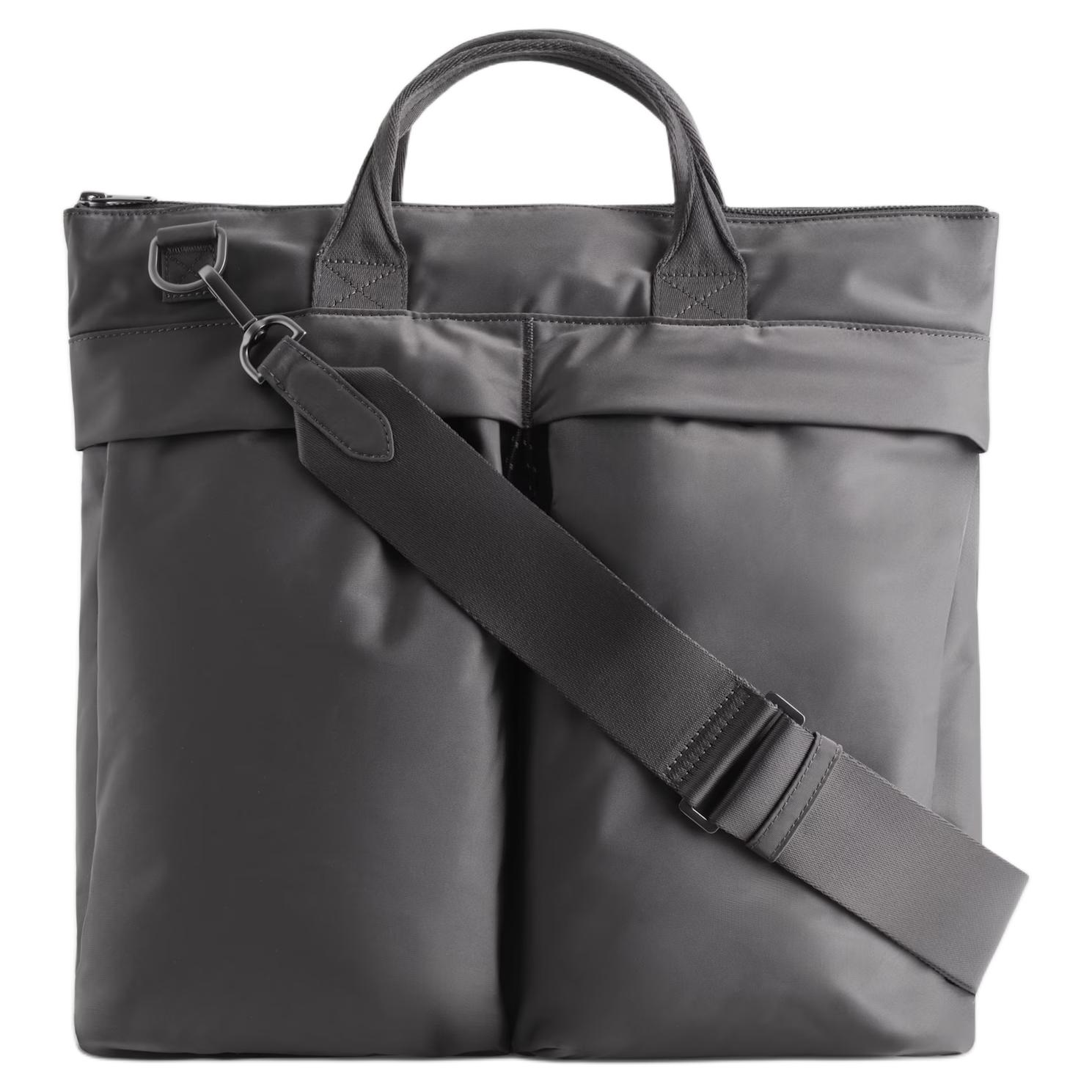 COS Переработанный нейлоновый рюкзак через плечо мужская сумка серый, Gray
COS Переработанный нейлоновый рюкзак через плечо мужская сумка серый, Gray