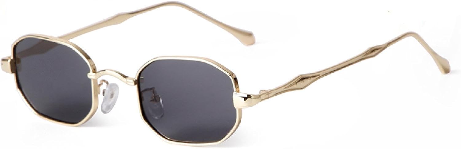 Прямоугольные маленькие солнцезащитные очки для женщин и мужчин в стиле ретро, винтаж, с металлической оправой, стимпанк, защита от УФ-излучения UV400, многоугольные WNCKSQ, C2 Gold Grey
Прямоугольные маленькие солнцезащитные очки для женщин и мужчин в стиле ретро, винтаж, с металлической оправой, стимпанк, защита от УФ-излучения UV400, многоугольные WNCKSQ, C2 Gold Grey