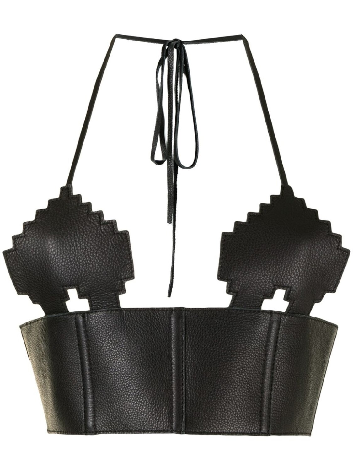 Кожаный топ с принтом Natasha Zinko, черный
Кожаный топ с принтом Natasha Zinko, черный