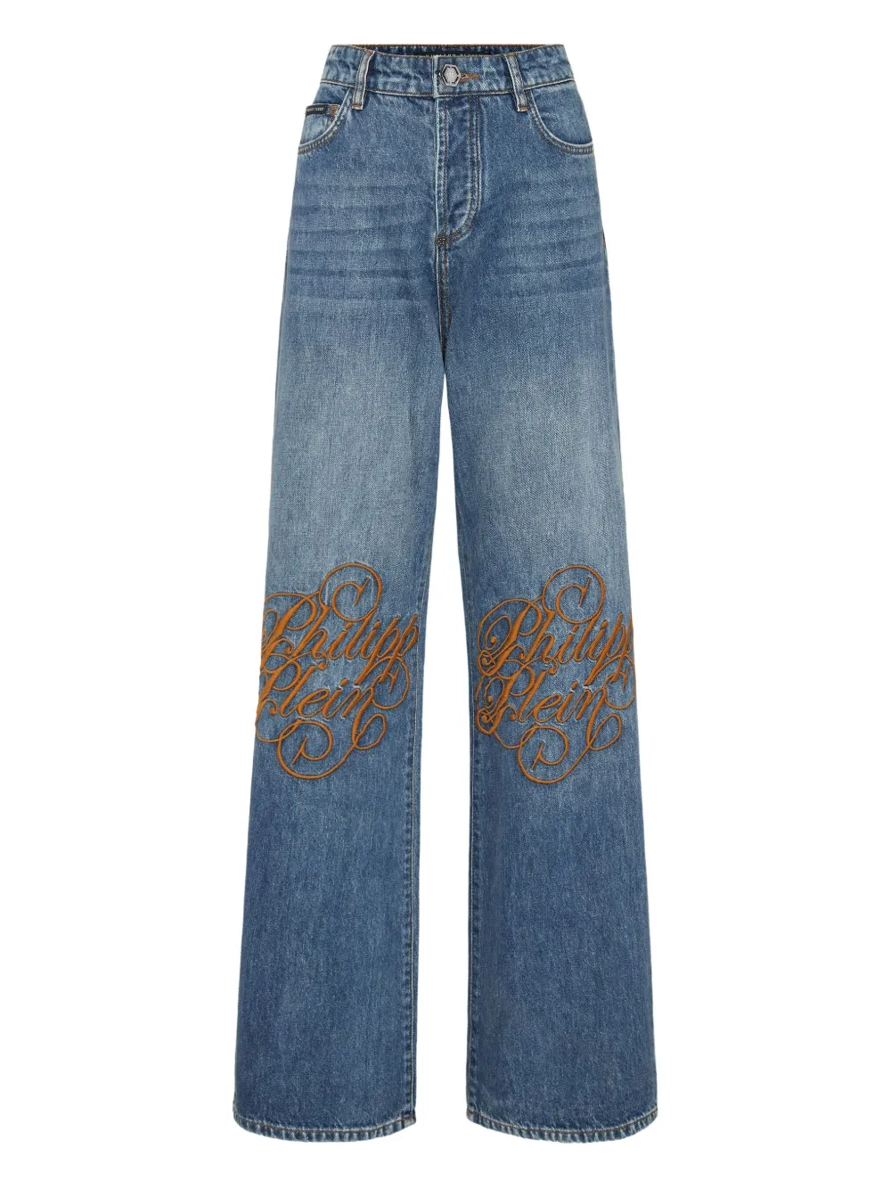 Джинсы с вышитым логотипом Philipp Plein, синий
Джинсы с вышитым логотипом Philipp Plein, синий