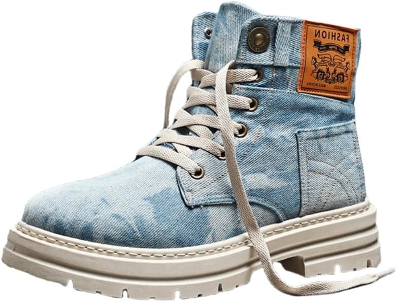 Мужские короткие джинсовые сапоги большого размера с толстой подошвой- в ретро и повседневном стиле, с дышащей тканью и противоскользящей резиновой подошвой. Подходят для активного отдыха на улице и повседневного использования Clolinde, Wathet
Мужские короткие джинсовые сапоги большого размера с толстой подошвой- в ретро и повседневном стиле, с дышащей тканью и противоскользящей резиновой подошвой. Подходят для активного отдыха на улице и повседневного использования Clolinde, Wathet