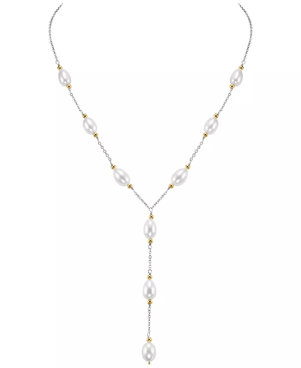 Ожерелье из пресноводного жемчуга (8-9 мм) из 14-каратного желтого золота и стерлингового серебра Macy'S, white
Ожерелье из пресноводного жемчуга (8-9 мм) из 14-каратного желтого золота и стерлингового серебра Macy'S, white