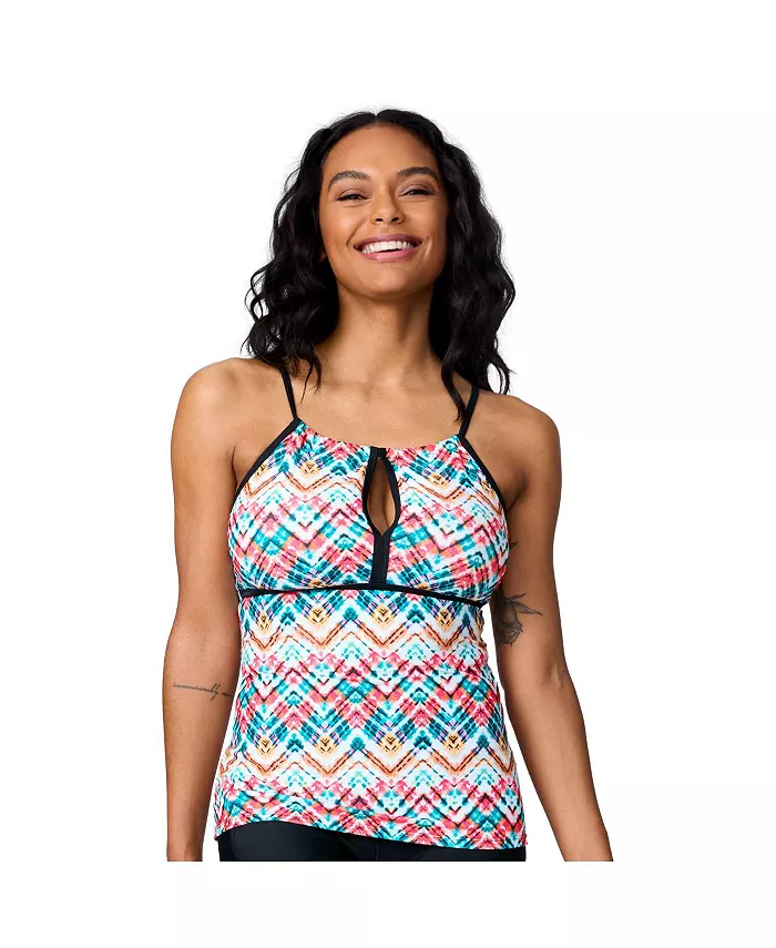 Женский топ-танкини 2-в-1 с вырезом-замочной скважиной Free Country, синий
Женский топ-танкини 2-в-1 с вырезом-замочной скважиной Free Country, синий