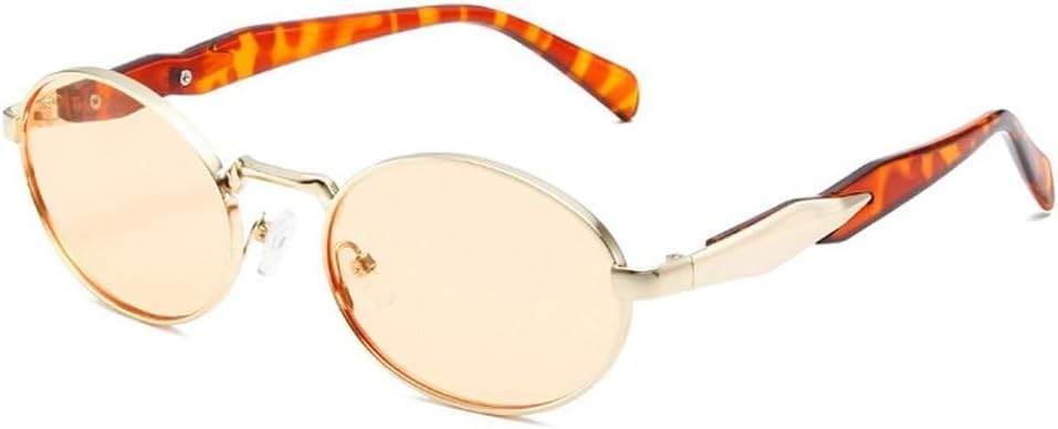 Ретро металлические овальные солнцезащитные очки для женщин, модные, конфетных оттенков, защита от УФ-излучения UV400, для мужчин, панк-солнцезащитные очки SKFGNX, Golden Champagne
Ретро металлические овальные солнцезащитные очки для женщин, модные, конфетных оттенков, защита от УФ-излучения UV400, для мужчин, панк-солнцезащитные очки SKFGNX, Golden Champagne