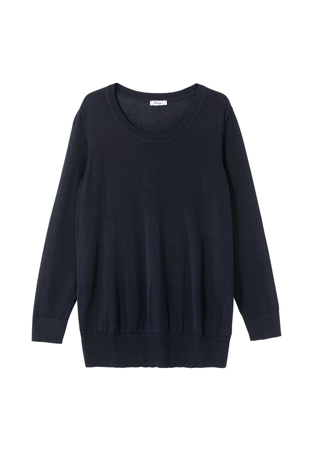 Легкий вязаный свитер с ребристым поясом sheego, цвет Tiefblau
Легкий вязаный свитер с ребристым поясом sheego, цвет Tiefblau