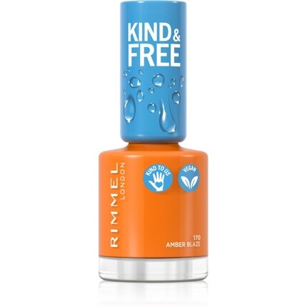 Лак для ногтей Rimmel London Kind Free 170 Amber Blaze 8 мл
Лак для ногтей Rimmel London Kind Free 170 Amber Blaze 8 мл