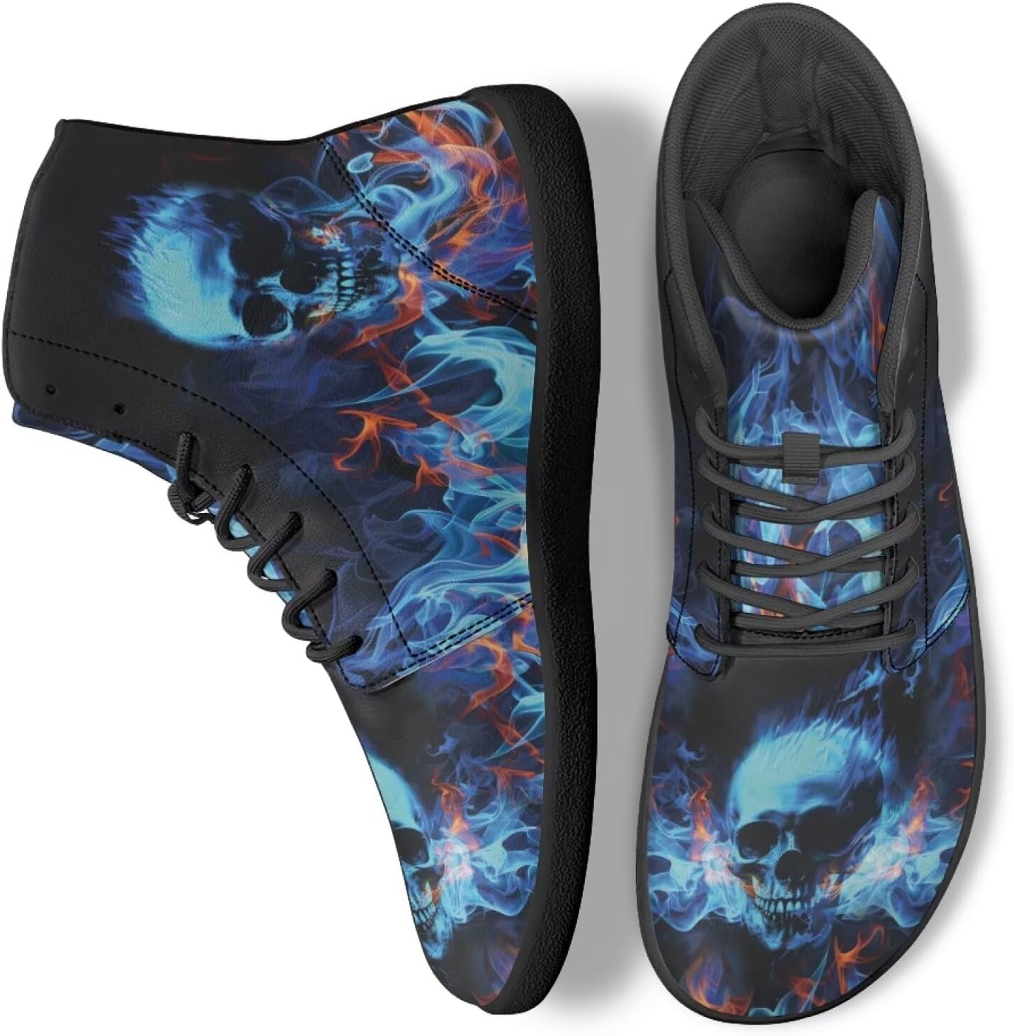 Кроссовки-босоножки с высоким верхом Skull для работы, бега и ходьбы, противоскользящие, для женщин и мужчин Ecaestolph, красный/синий
Кроссовки-босоножки с высоким верхом Skull для работы, бега и ходьбы, противоскользящие, для женщин и мужчин Ecaestolph, красный/синий