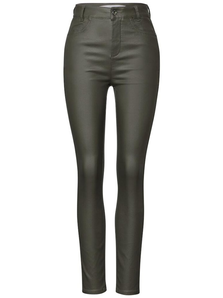 Брюки темно-лаврово-зеленого цвета Street One
Брюки темно-лаврово-зеленого цвета Street One