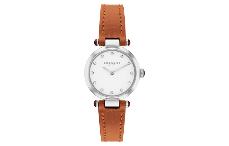 Часы женские COACH CARY Collection с кварцевым механизмом, кожаным ремешком, белым циферблатом 28 мм
Часы женские COACH CARY Collection с кварцевым механизмом, кожаным ремешком, белым циферблатом 28 мм
