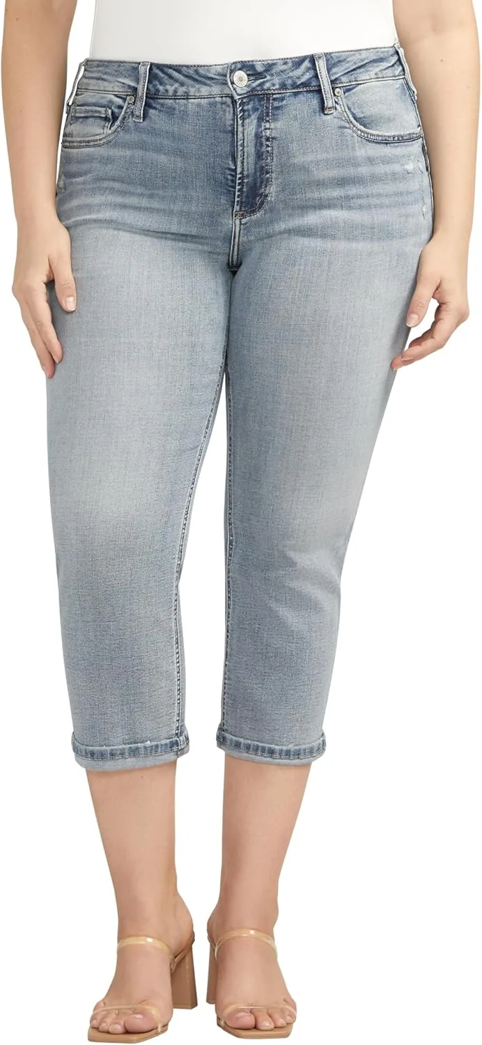 Silver Jeans Co. Женские джинсы Plus Size Suki Mid Rise Curvy Fit Capri
Silver Jeans Co. Женские джинсы Plus Size Suki Mid Rise Curvy Fit Capri