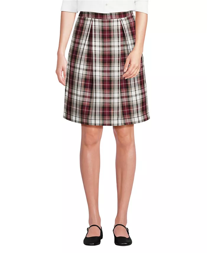 Женская школьная форма, клетчатая юбка-шорты выше колена Lands' End, красный
Женская школьная форма, клетчатая юбка-шорты выше колена Lands' End, красный