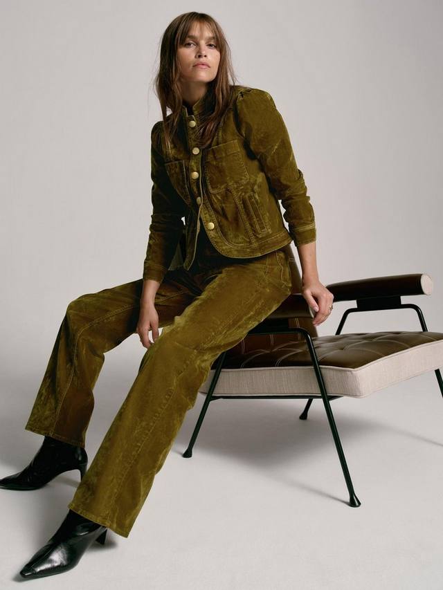 Джинсы Mid Rise с флокированием Mint Velvet, Green Khaki
Джинсы Mid Rise с флокированием Mint Velvet, Green Khaki