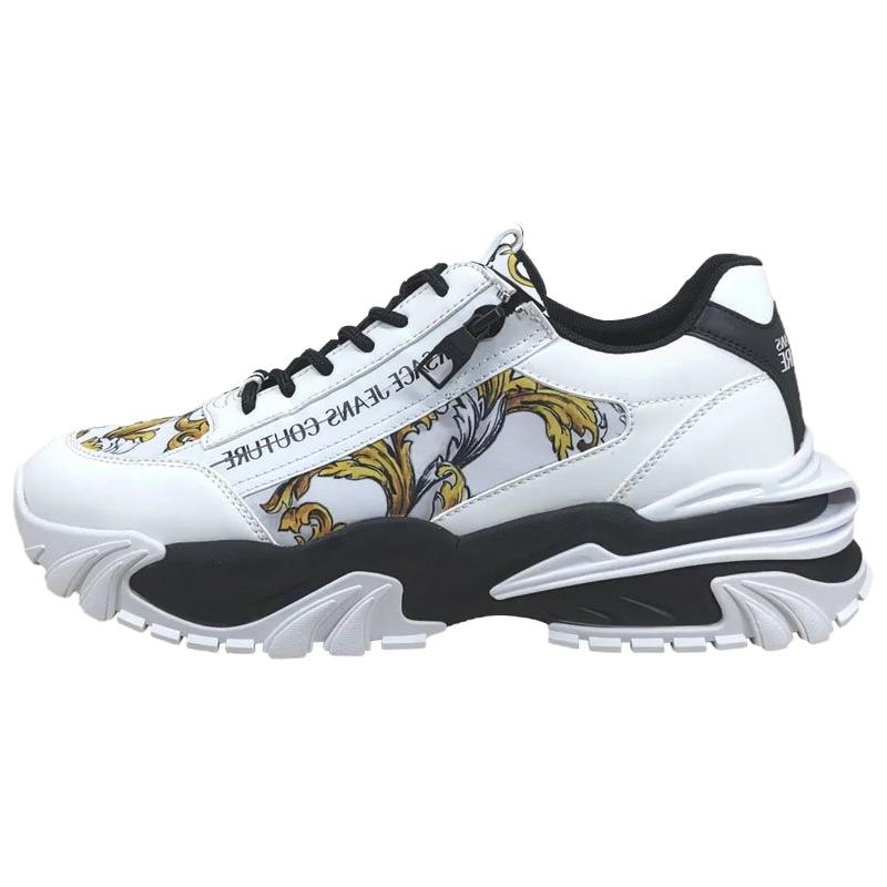 VERSACE JEANS COUTURE Низкие повседневные туфли мужские белые 
VERSACE JEANS COUTURE Низкие повседневные туфли мужские белые