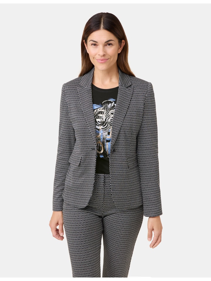 Блейзер Gerry Weber Blazer Langarm gefüttert, цвет Black/Blue Steel Jacquard
Блейзер Gerry Weber Blazer Langarm gefüttert, цвет Black/Blue Steel Jacquard