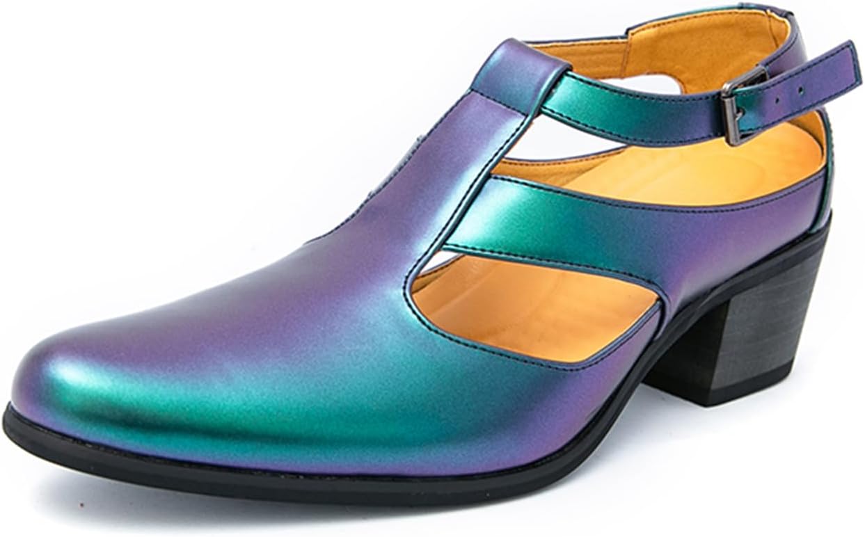 Мужские лоферы с вырезами из блестящей лакированной кожи на высоком каблуке с пряжками, повседневные с заостренным носком, нескользящие сандалии, оксфорды для деловых, официальных свадебных и вечерних мероприятий Tixewsjh, синий
Мужские лоферы с вырезами из блестящей лакированной кожи на высоком каблуке с пряжками, повседневные с заостренным носком, нескользящие сандалии, оксфорды для деловых, официальных свадебных и вечерних мероприятий Tixewsjh, синий