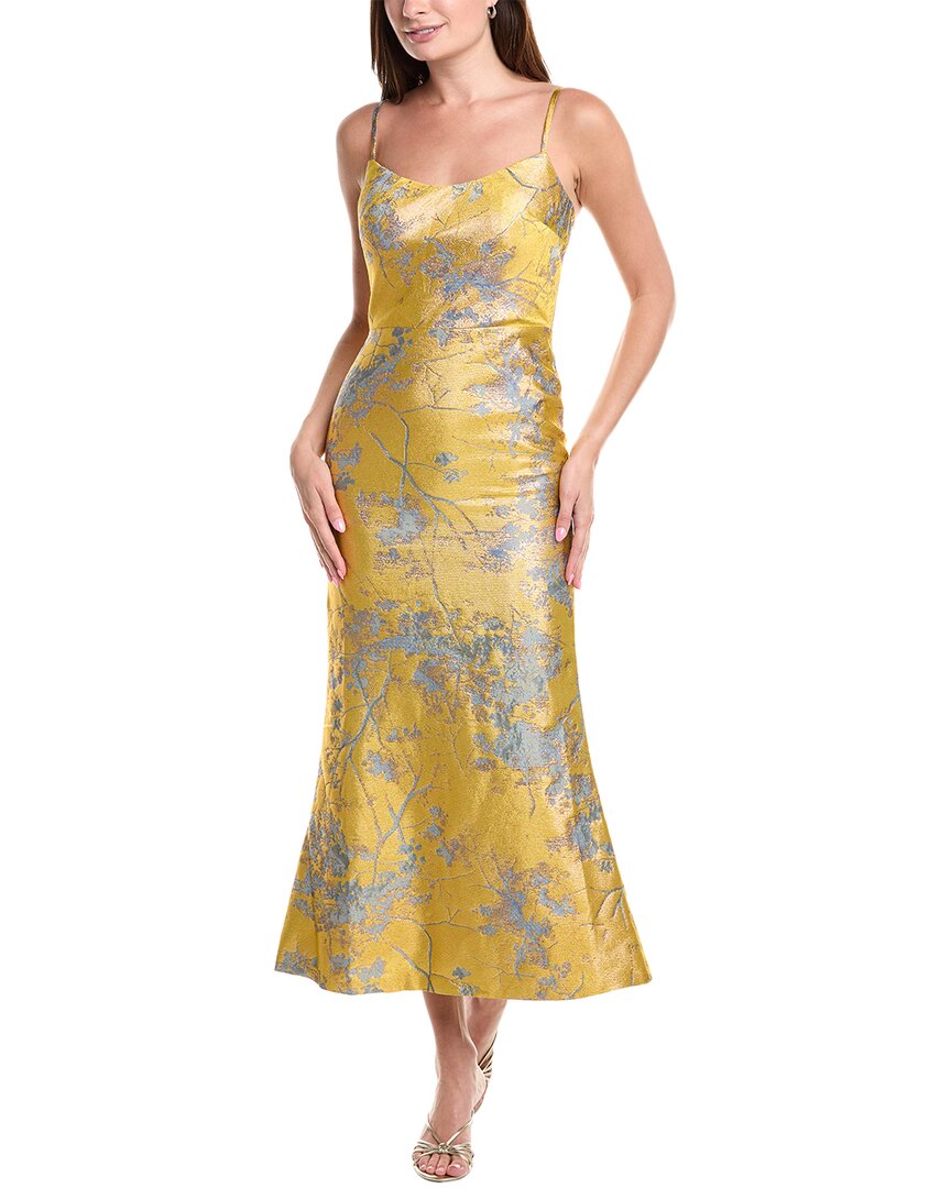 Платье Rene Ruiz на тонких бретелях из жаккарда длины миди, желтый
Платье Rene Ruiz на тонких бретелях из жаккарда длины миди, желтый