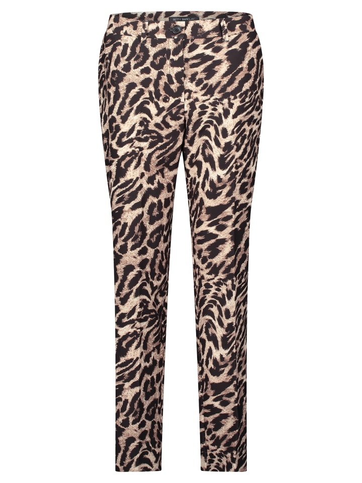 Betty Barclay Деловые брюки со складками, черно-бежевого цвета
Betty Barclay Деловые брюки со складками, черно-бежевого цвета