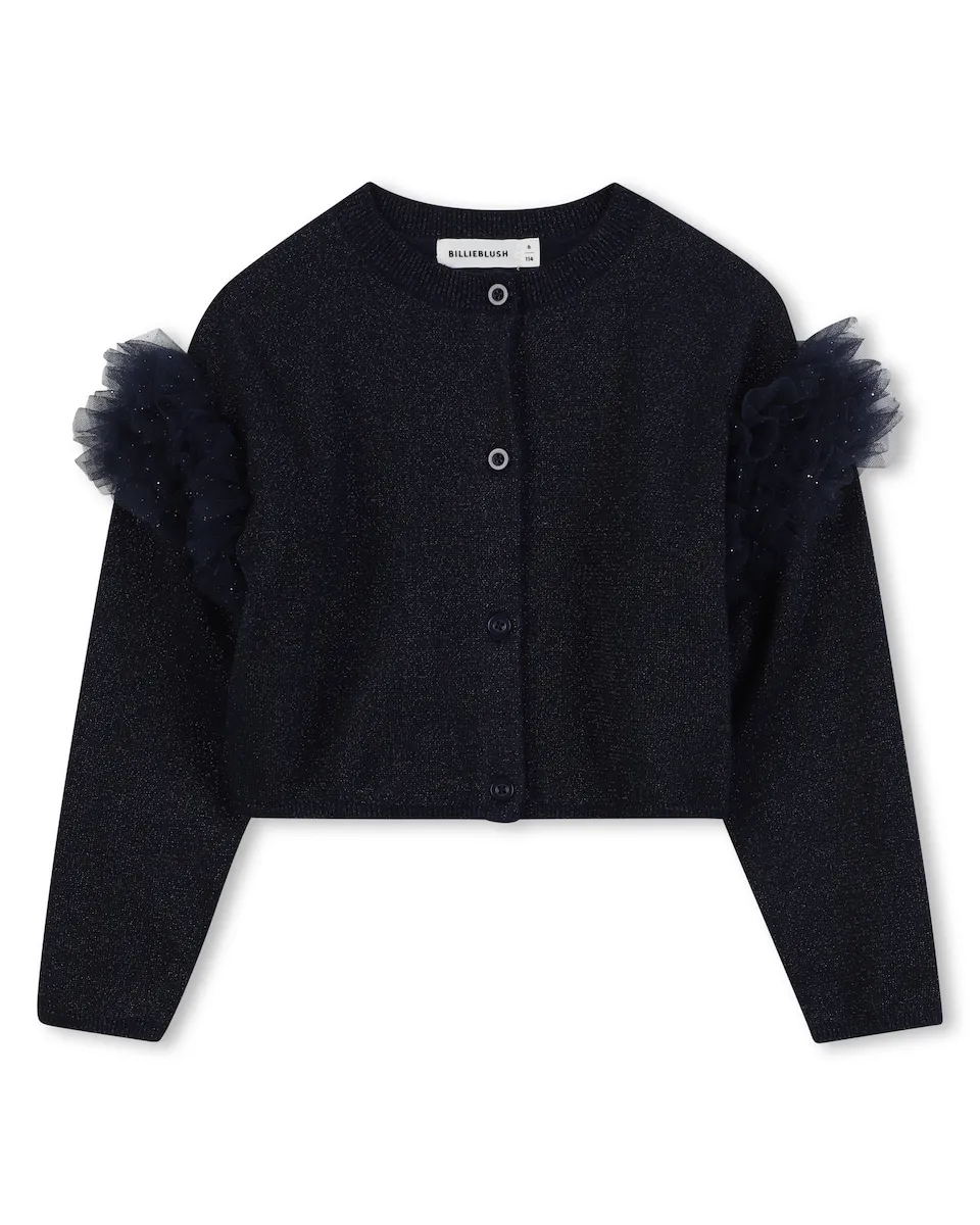 Детский свитер с тюлевыми деталями Billieblush, темно-синий
Детский свитер с тюлевыми деталями Billieblush, темно-синий