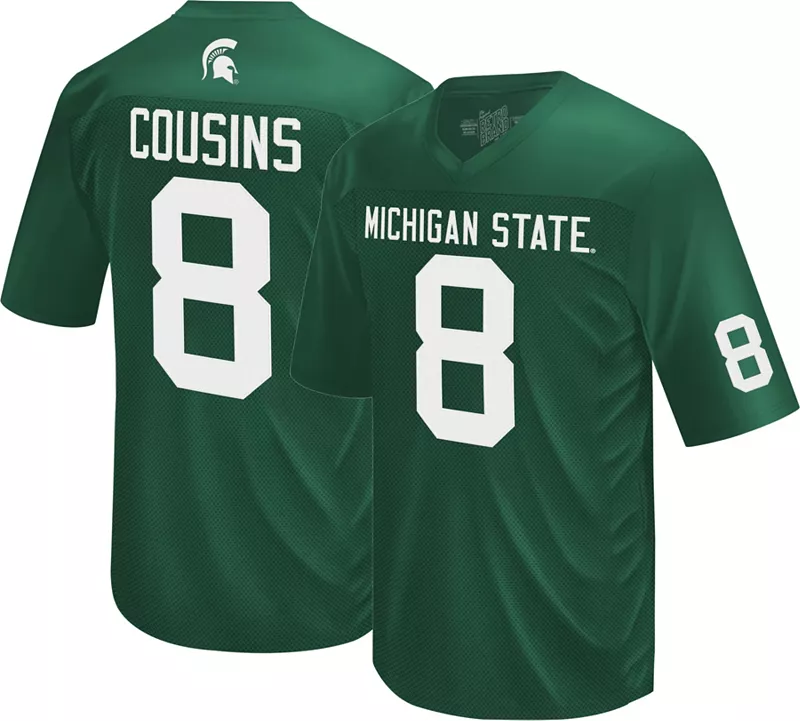 Мужская ретро-брендовая футболка штата Мичиган Spartans Green Kirk Cousins # 8, реплика Джерси Retro Brand
Мужская ретро-брендовая футболка штата Мичиган Spartans Green Kirk Cousins # 8, реплика Джерси Retro Brand