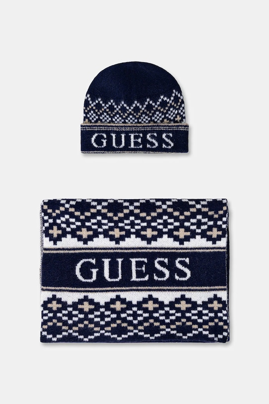 Шапка и шарф с шерстью Guess, темно-синий
Шапка и шарф с шерстью Guess, темно-синий