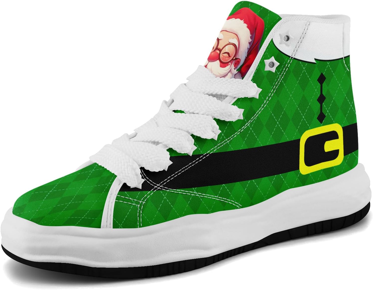 Крутые кастомные высокие кеды с тематикой Санты, праздничная обувь, удобные легкие кроссовки для мужчин и женщин, на Рождество Coolcustomize, белый/зеленый
Крутые кастомные высокие кеды с тематикой Санты, праздничная обувь, удобные легкие кроссовки для мужчин и женщин, на Рождество Coolcustomize, белый/зеленый