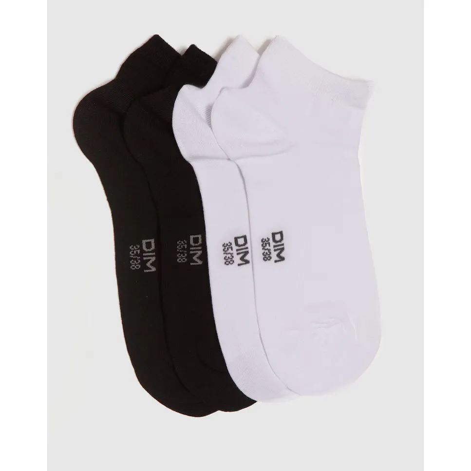 Комплект из 2 женских невидимых хлопковых носков до щиколотки Dim, белый
Комплект из 2 женских невидимых хлопковых носков до щиколотки Dim, белый