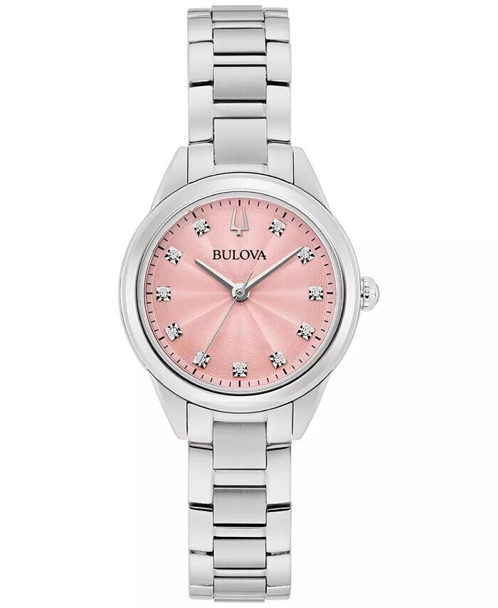 Женские часы Sutton Diamond Accent из нержавеющей стали с браслетом, 28 мм Bulova, серебро
Женские часы Sutton Diamond Accent из нержавеющей стали с браслетом, 28 мм Bulova, серебро