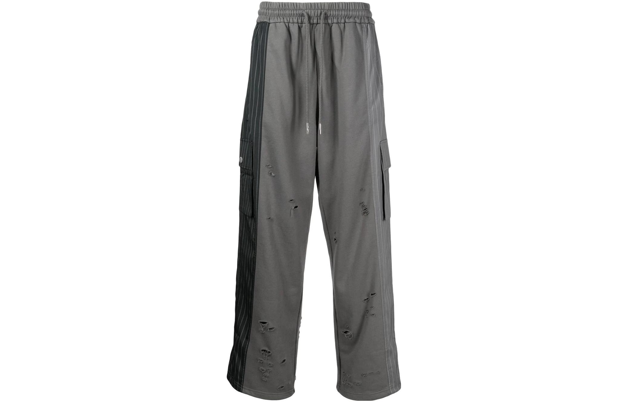 Брюки с принтом в полоску Feng Chen Wang, серый
Брюки с принтом в полоску Feng Chen Wang, серый