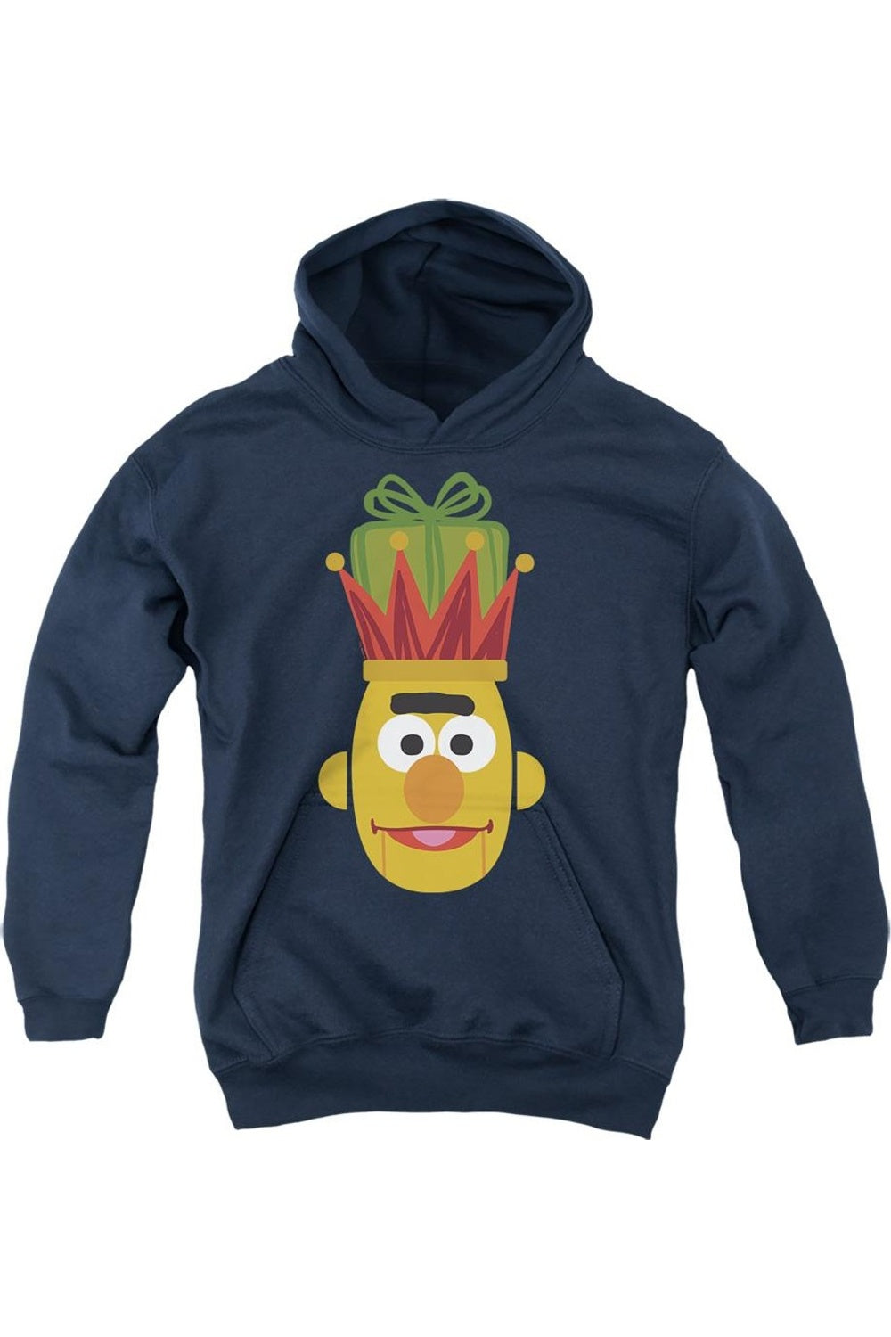 Рождественский щелкунчик Bert из Sesame Street, молодежная толстовка с капюшоном Gildan, темно-синий 
Рождественский щелкунчик Bert из Sesame Street, молодежная толстовка с капюшоном Gildan, темно-синий