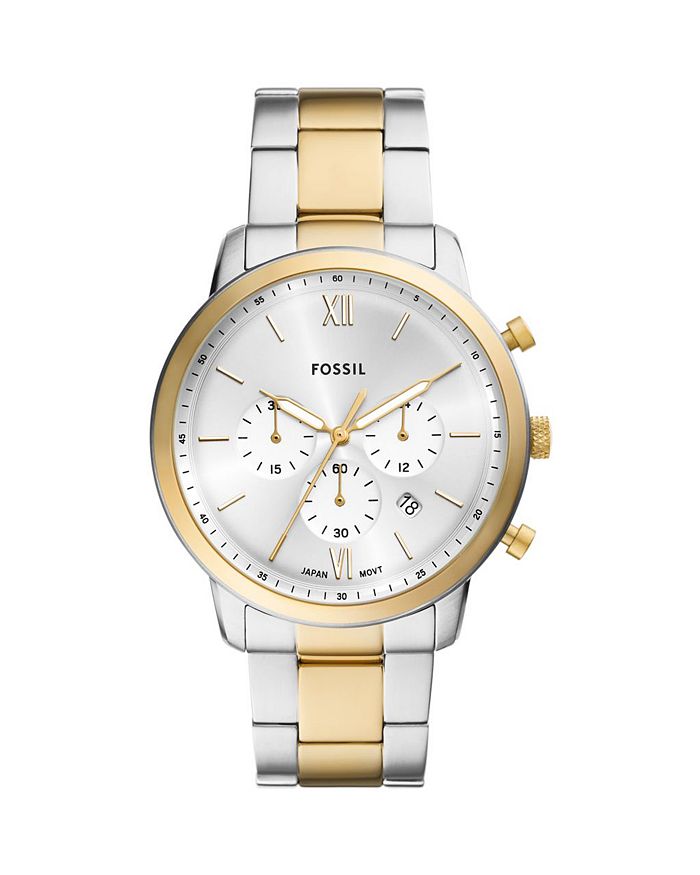 Часы Neutra Chronograph из двухцветной нержавеющей стали, 44 мм Fossil, серебряный
Часы Neutra Chronograph из двухцветной нержавеющей стали, 44 мм Fossil, серебряный