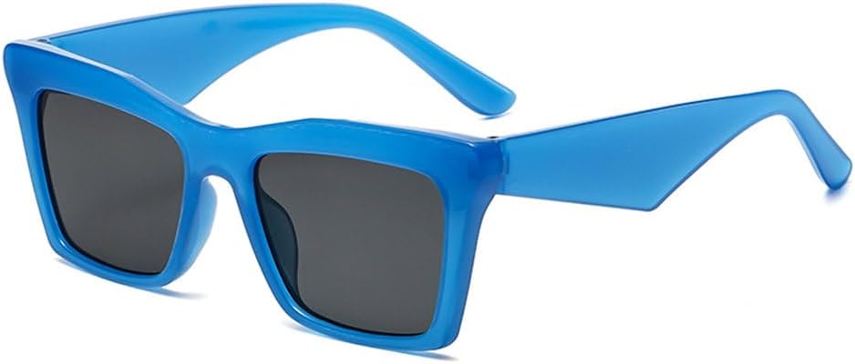 LVTFCO Модные классические квадратные солнцезащитные очки для женщин, защита от УФ-излучения UV400, винтажные панк-очки для мужчин, простой стиль, солнцезащитные очки для женщин, Blue
LVTFCO Модные классические квадратные солнцезащитные очки для женщин, защита от УФ-излучения UV400, винтажные панк-очки для мужчин, простой стиль, солнцезащитные очки для женщин, Blue