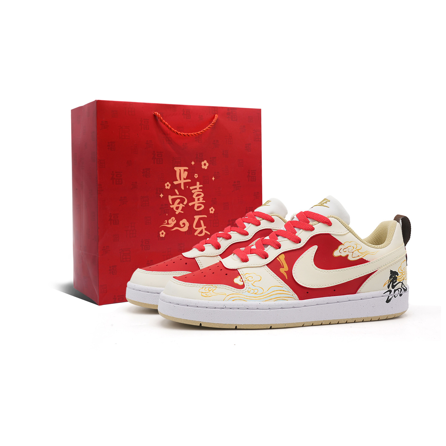 Nike Детские низкие кеды для скейтбординга Court Borough из искусственной кожи, нескользящие и износостойкие, бежево-красные
Nike Детские низкие кеды для скейтбординга Court Borough из искусственной кожи, нескользящие и износостойкие, бежево-красные