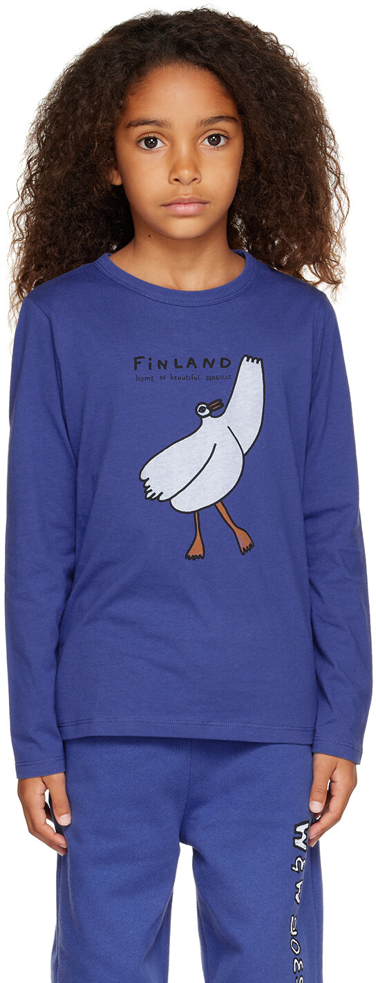 Детская футболка с длинными рукавами цвета индиго «Чайка» Wander & Wonder
Детская футболка с длинными рукавами цвета индиго «Чайка» Wander & Wonder