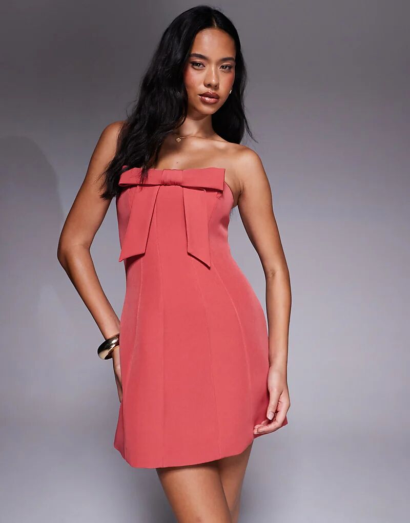 Мини-платье Forever New с бантом и плетением в минерально-красном цвете
Мини-платье Forever New с бантом и плетением в минерально-красном цвете