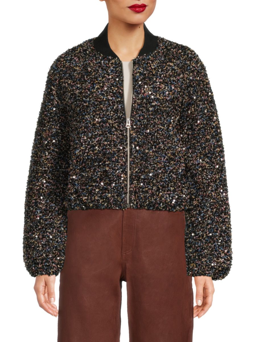 Укороченная текстурированная куртка-бомбер Samira rag & bone, черный мульти
Укороченная текстурированная куртка-бомбер Samira rag & bone, черный мульти