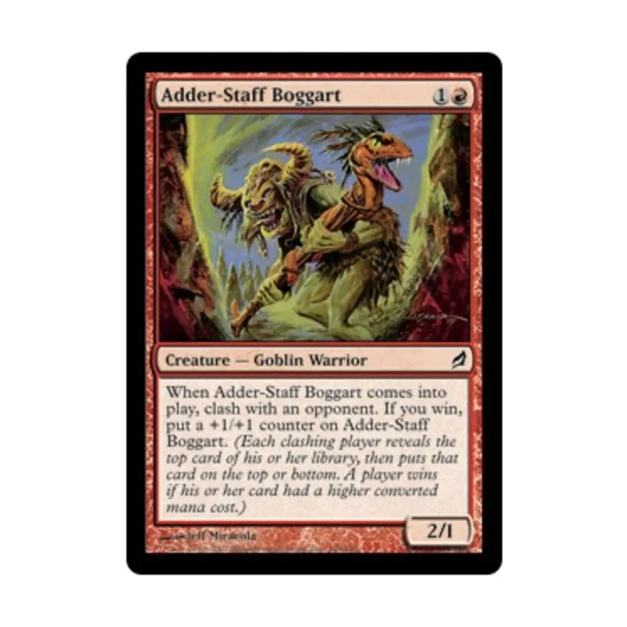 CCG Посох Змея Боггарт (С) (Фольга), MTG - Lorwyn
CCG Посох Змея Боггарт (С) (Фольга), MTG - Lorwyn