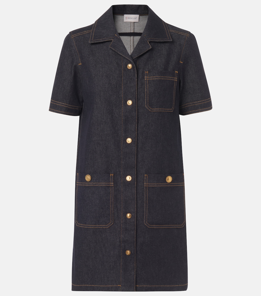 Джинсовое платье-рубашка Moncler, 77A - Blue Navy Denim
Джинсовое платье-рубашка Moncler, 77A - Blue Navy Denim