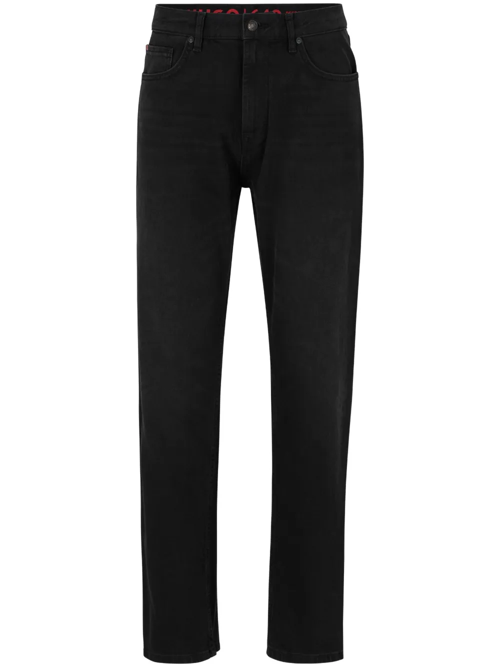 Узкие джинсы средней посадки с принтом HUGO, черный
Узкие джинсы средней посадки с принтом HUGO, черный