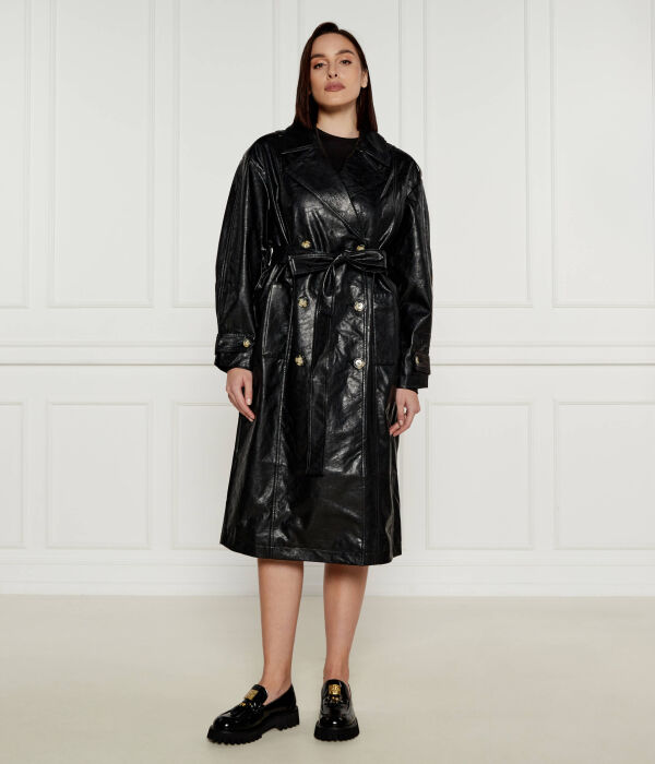 Пальто женское Dkny из экокожи с поясом, черный
Пальто женское Dkny из экокожи с поясом, черный