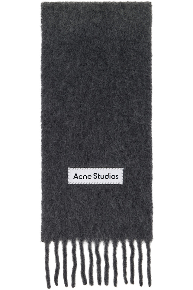 Acne Studios Серый шерстяной шарф с бахромой
Acne Studios Серый шерстяной шарф с бахромой