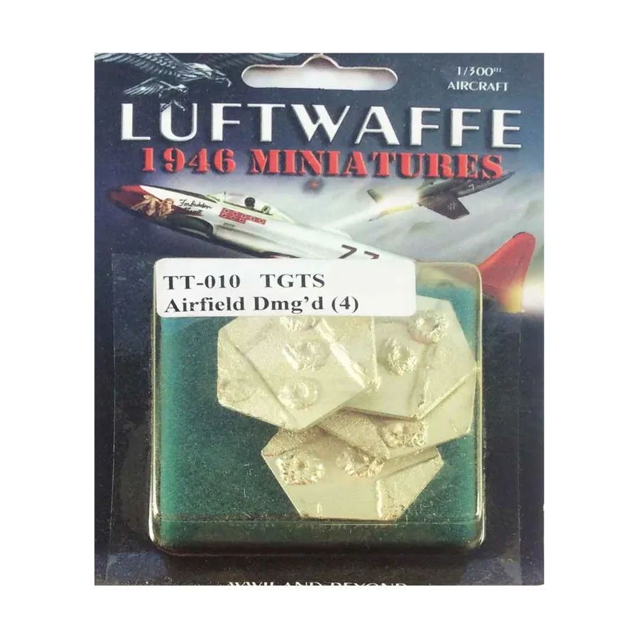 Аэродром - поврежден, Luftwaffe 1946 Miniatures - Target Terrain (1:300)
Аэродром - поврежден, Luftwaffe 1946 Miniatures - Target Terrain (1:300)