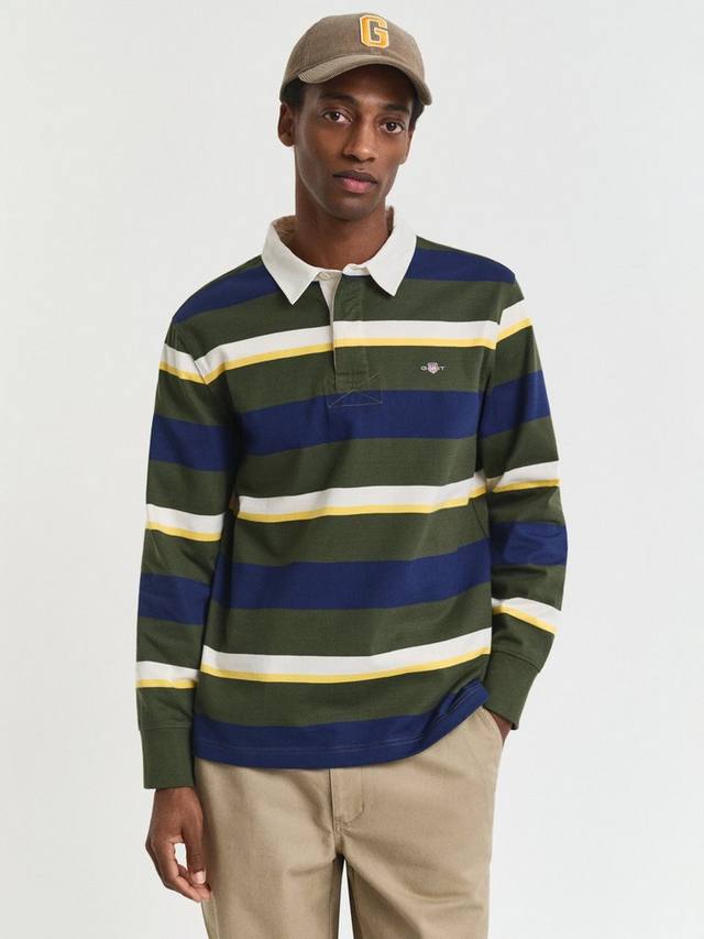 Тяжелая хлопковая регбийка с длинными рукавами обычного кроя GANT, Country Green
Тяжелая хлопковая регбийка с длинными рукавами обычного кроя GANT, Country Green