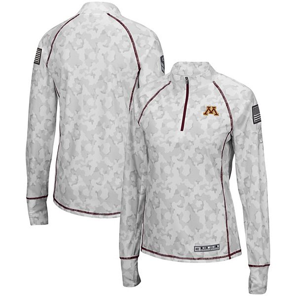 Женская белая куртка 1/4-zip Minnesota Golden Gophers OHT Military Appreciation Arctic Camo Colosseum
Женская белая куртка 1/4-zip Minnesota Golden Gophers OHT Military Appreciation Arctic Camo Colosseum