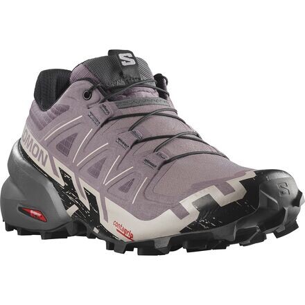 Беговые кроссовки Speedcross 6 Wide для трейлраннинга женские Salomon, цвет Moonscape/Black/Ashes of Roses
Беговые кроссовки Speedcross 6 Wide для трейлраннинга женские Salomon, цвет Moonscape/Black/Ashes of Roses