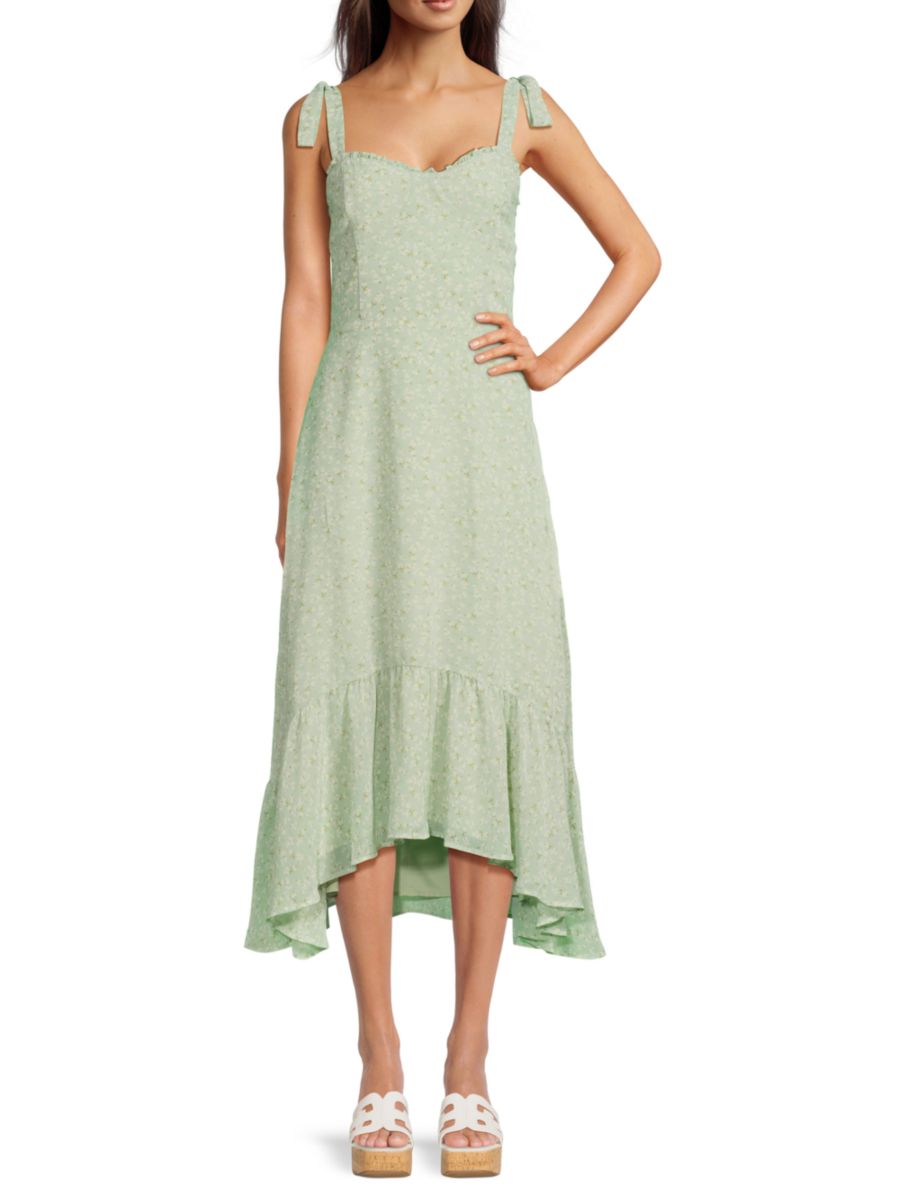 Платье с цветочным принтом и завязками, асимметричное Lea & Viola, цвет Green Floral
Платье с цветочным принтом и завязками, асимметричное Lea & Viola, цвет Green Floral